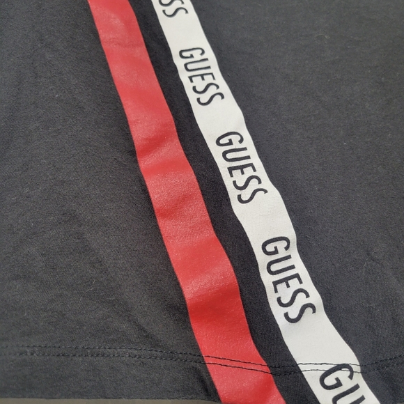 GUESS Crop Top, black white red XS - Picture 2 of 4